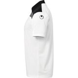 Uhlsport Offense Polo Kinderen - Wit Zwart Antraciet