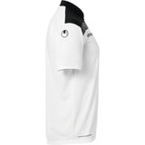 Uhlsport Offense Polo Kinderen - Wit Zwart Antraciet
