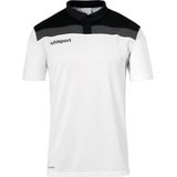 Uhlsport Offense Polo Kinderen - Wit Zwart Antraciet