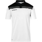 Uhlsport Offense Polo Kinderen - Wit Zwart Antraciet