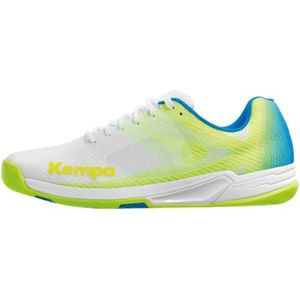 Kempa - Wing 2.0 - Handbalschoenen - Wit Neon Geel - Licht Ademend