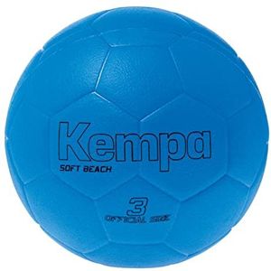 Kempa Soft Beach handbal - geschikt voor gebruik op zand - stroef baloppervlak - laag risico op letsel - fluo blauw