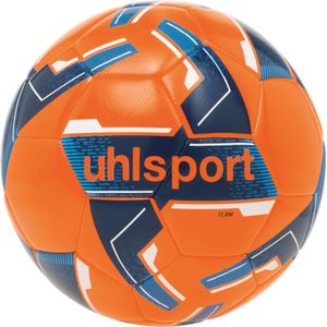 Uhlsport Team (Sz. 5) Trainingsbal - Fluo Oranje / Marine / Wit | Maat: 5
