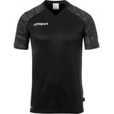 Uhlsport Goal Shirt Korte Mouw Kinderen - Zwart Antraciet