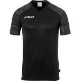 Uhlsport Goal Shirt Korte Mouw Kinderen - Zwart Antraciet