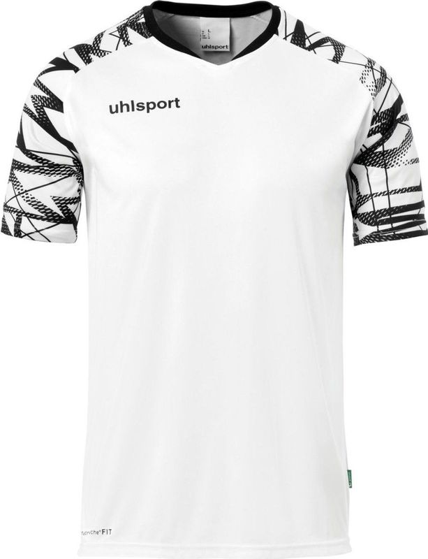 Uhlsport - Goal 25 - Shirt Korte Mouw - Wit / Zwart