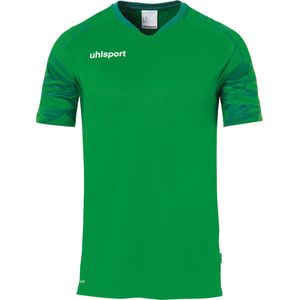 Uhlsport Goal 25 Shirt Korte Mouw Kinderen - Groen / Lagoon | Maat: 140