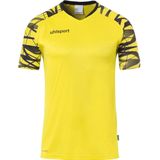 Uhlsport - Goal 25 Shirt - Korte Mouw - Geel / Zwart - Sportshirt