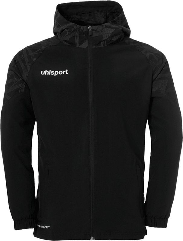 Uhlsport - Goal 25 - Sweater - Zwart/Limoen - Hoog Flexibel Geweven Materiaal