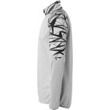 Uhlsport - Goal 25 Ziptop - Sporttop - Donkergrijs Gemeleerd / Zwart - Gerecycled Polyester