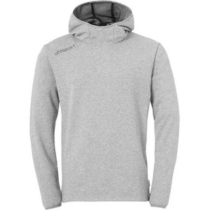 Uhlsport Essential Sweater Met Kap Heren - Donkergrijs Gemeleerd | Maat: S