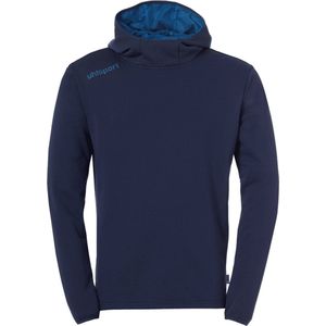 Uhlsport - Essential - Sweater Met Kap - Marine - Katoen/Polyester, Gerecycled Polyester