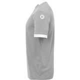 Kempa Player Shirt Kind Donker Grijs Melange-Wit Maat 116