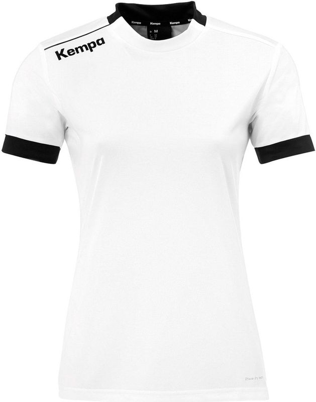 Kempa Player Shirt Dames - sportshirts - wit/zwart - Vrouwen