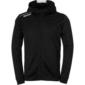Kempa Player Hood Jacket kinderen - sportvest - zwart/wit