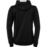 Kempa Player Hood Jacket Dames Zwart-Wit