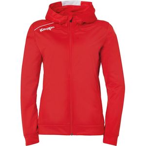 Kempa - Player Hood Jacket - Dames - Rood-Wit - Polyester