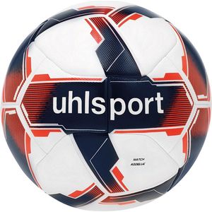 Uhlsport Match Addglue ballen, wit/marineblauw/neonrood, 5