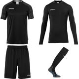 Uhlsport - Reaction - Keeper Set - Zwart/Antraciet - Ademend en Vochtafvoerend Materiaal