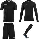 Uhlsport - Reaction - Keeper Set - Zwart/Antraciet - Ademend en Vochtafvoerend Materiaal