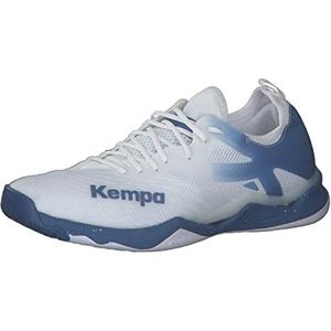 KEMPA Wing Lite 2.0, handbalschoenen voor heren, wit/klassiek blauw, 39 EU, wit, klassiek blauw