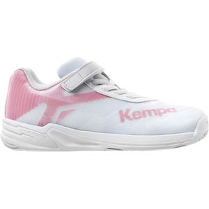 Kempa Wing 2.0 Junior Handbalschoenen voor kinderen, uniseks, wit, roze, wolk, 29 EU