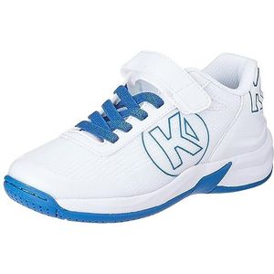 Kempa Attack 2.0 Junior Sneaker, wit/klassiek blauw, 30 EU, wit, klassiek blauw, 30 EU