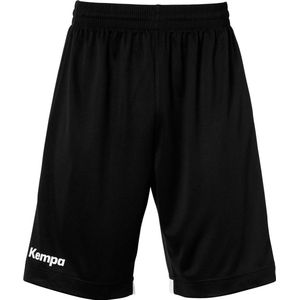 Kempa - Player Long Shorts - Korte Broek - Zwart/Wit - Uniseks