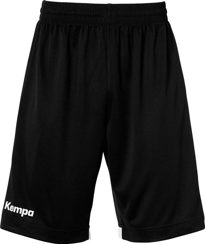 Kempa - Player Long Shorts - Korte Broek - Zwart/Wit - Uniseks