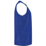 Kempa - Reversible - Tanktop - Royal-Wit - Asymmetrische Kraag