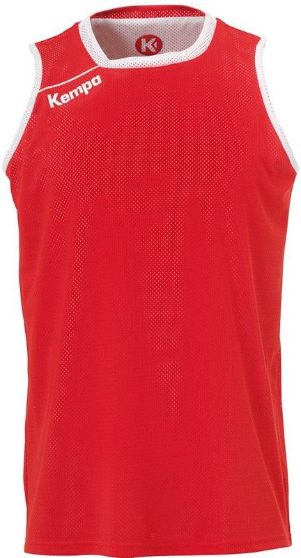 Kempa - Reversible Tank Top - Kind - Rood-Wit - Comfortabel Materiaal