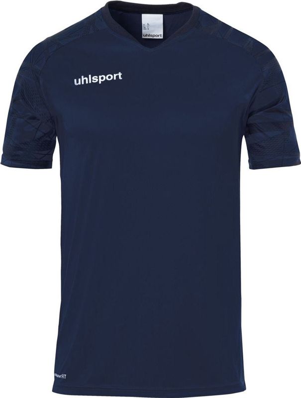 Uhlsport - Goal 25 - Sportshirt - Marine - Gerecycled Polyester, V-hals, Smartbreathe® FIT