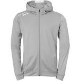 Kempa Player Hood Jacket Donker Grijs Melange-Wit