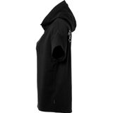 Kempa Black & White Hooded T-shirt Met Korte Mouwen