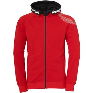 Kempa - Core 26 - Hoodie - Zwart - 85% Katoen, 15% Viscose, Ademend, Met Ritszakken