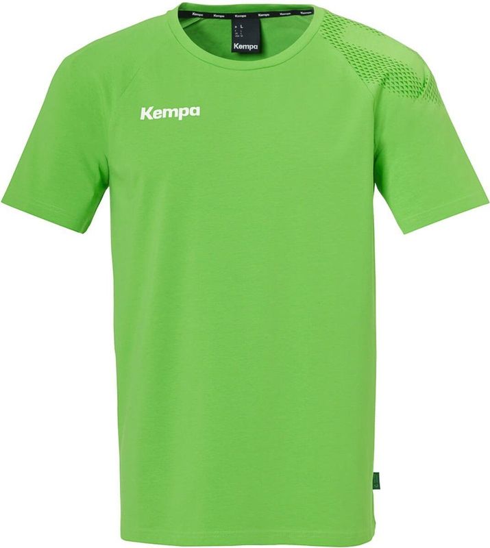 Kempa - T-shirt - Zwart - 97% Katoen (Bio) - Raglanmouwen