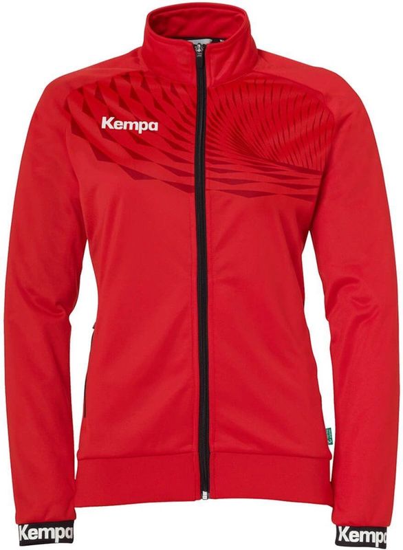 Kempa Wave 26 - Sportjack - Zwart - 100% Polyester - Slim Fit