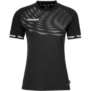 Kempa - Wave 26 - Sportshirt - Korte Mouw - Zwart - 100% Gerecycled Polyester