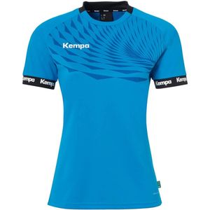Kempa Wave 26 T-shirt - Blauw/Royal - Functioneel - Korte Mouwen - Ademend