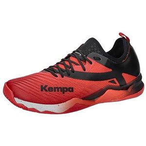 Kempa Magma Wing Lite 2.0 Handbalschoenen en indoor sport - Sportschoenen voor kinderen, dames en heren met Micheli-zool, Rood/Zwart