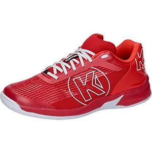 Kempa Attack Three 2.0 Handbalschoenen en indoor sport fitness gym - sportschoenen voor kinderen, dames en heren - ademend en comfortabel, Rood