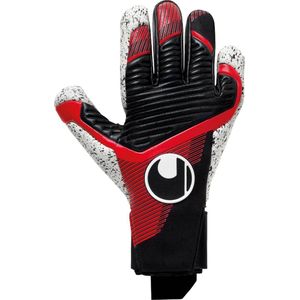 uhlsport Powerline Supergrip+ voetbal keepershandschoenen voetbalhandschoenen handschoenen - Keepershandschoenen Voetbal Unisex Volwassenen en Kinderen met nieuw gripmateriaal en high-grip elementen