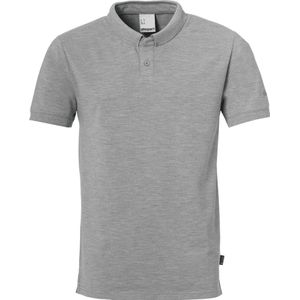Uhlsport - Essential Prime Polo - Donkergrijs Gemeleerd - Heren Sportshirt