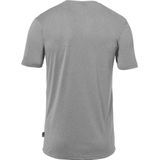 Uhlsport - Essential - Functioneel T-Shirt - Donkergrijs Gemeleerd / Zwart