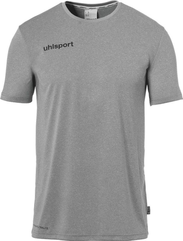 Uhlsport - Essential - Functioneel T-Shirt - Donkergrijs Gemeleerd / Zwart