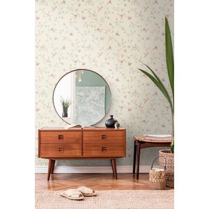 ROMANTISCHE BLOEMEN BEHANG | Landelijk - groen roze - A.S. Création Maison Charme