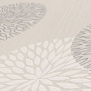 A.S. Création Vliesbehang Best of vliesbehang bloemenbehang grafisch 10,05 m x 0,53 m beige bruin 937912 93791-2