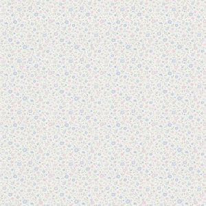 A.S. Création behang Liberté landhuis shabby chic 10,05 m x 0,53 m groen paars wit 305251 Natuur blauw, roze, wit.