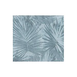 LINNENLOOK PALMBLADEREN BEHANG | Landelijk & Botanisch - blauw - A.S. Création #Hygge