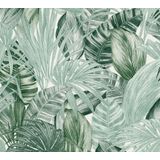 PAMBLADEREN EN VARENS BEHANG | Botanisch - groen wit - A.S. Création Attractive 2